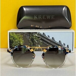 NWOT KREWE St Louis Santorini to Crystal sunglasses